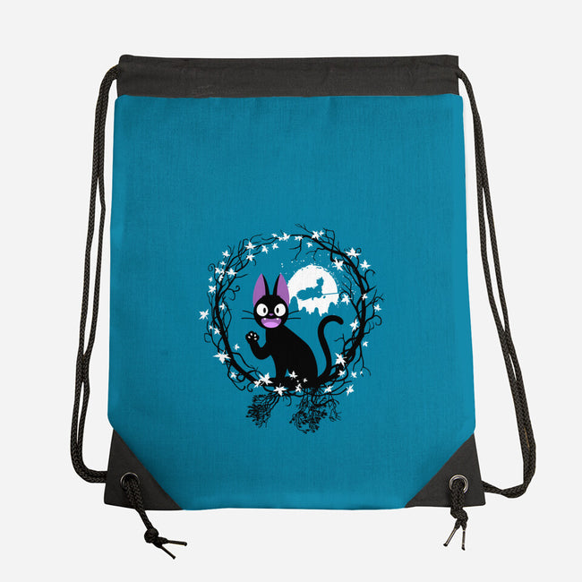 Cat Circle-none drawstring bag-albertocubatas