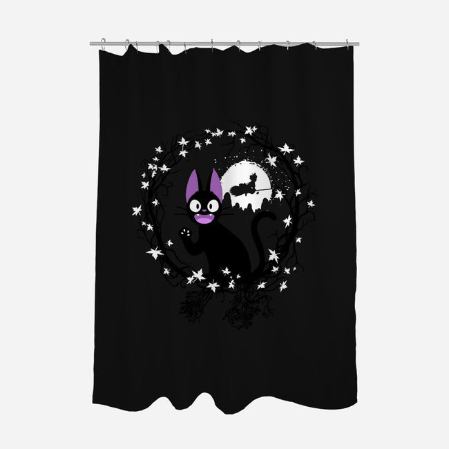 Cat Circle-none polyester shower curtain-albertocubatas