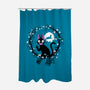 Cat Circle-none polyester shower curtain-albertocubatas
