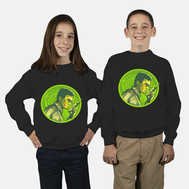 Cat Dead, Details Later-youth crew neck sweatshirt-Fishmas