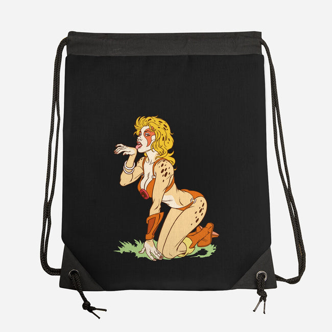 Cat Got Your Tongue-none drawstring bag-Chris Wahl