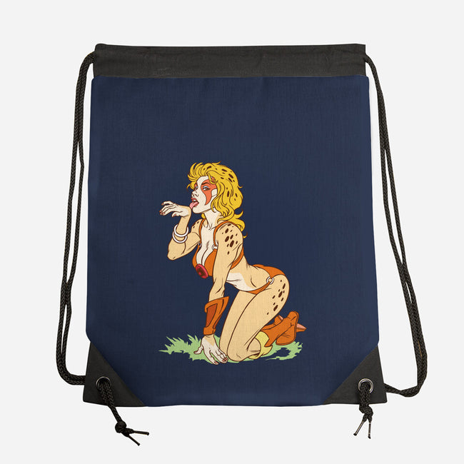 Cat Got Your Tongue-none drawstring bag-Chris Wahl