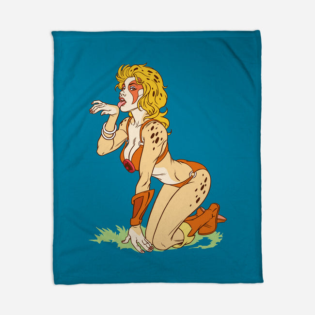 Cat Got Your Tongue-none fleece blanket-Chris Wahl