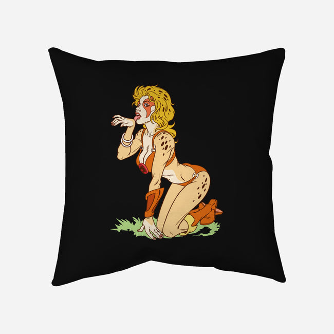 Cat Got Your Tongue-none removable cover w insert throw pillow-Chris Wahl