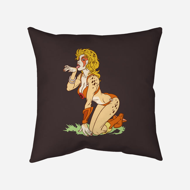 Cat Got Your Tongue-none removable cover w insert throw pillow-Chris Wahl