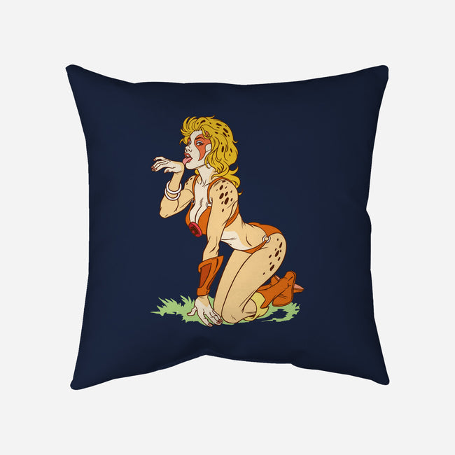 Cat Got Your Tongue-none removable cover w insert throw pillow-Chris Wahl