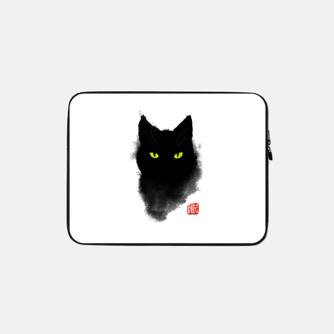 Cat Ink-none zippered laptop sleeve-BlancaVidal