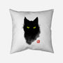 Cat Ink-none removable cover w insert throw pillow-BlancaVidal
