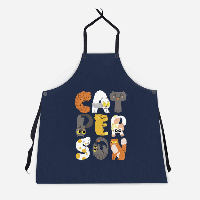 Cat Person-unisex kitchen apron-queenmob