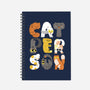 Cat Person-none dot grid notebook-queenmob