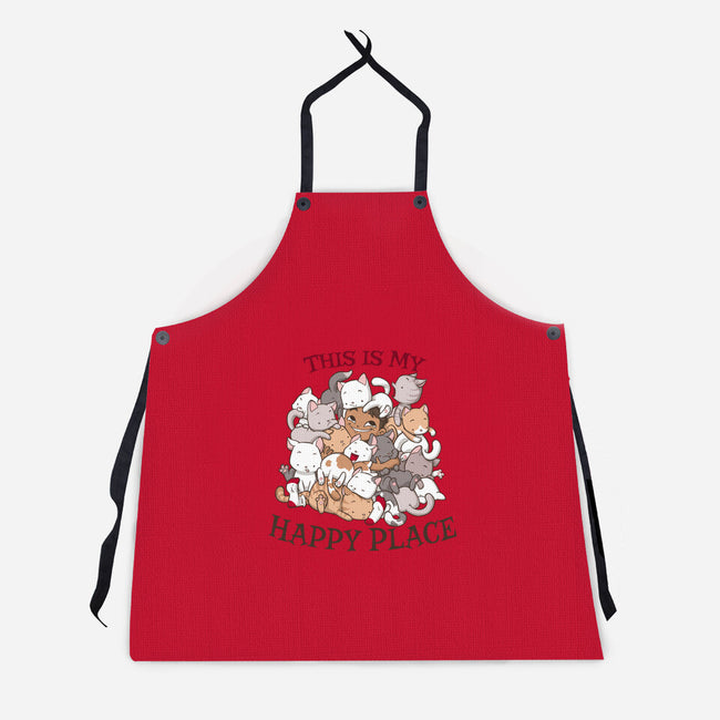 Cat Pile-unisex kitchen apron-DoOomcat