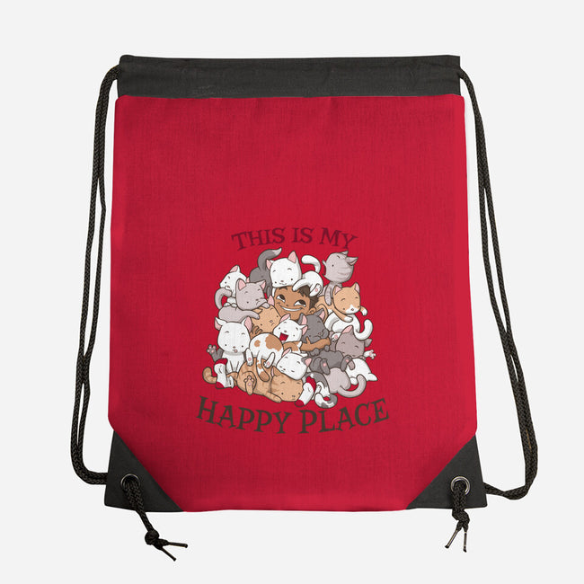 Cat Pile-none drawstring bag-DoOomcat