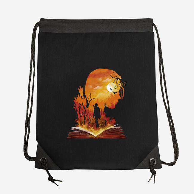 Catching Fire-none drawstring bag-dandingeroz
