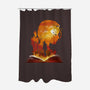 Catching Fire-none polyester shower curtain-dandingeroz