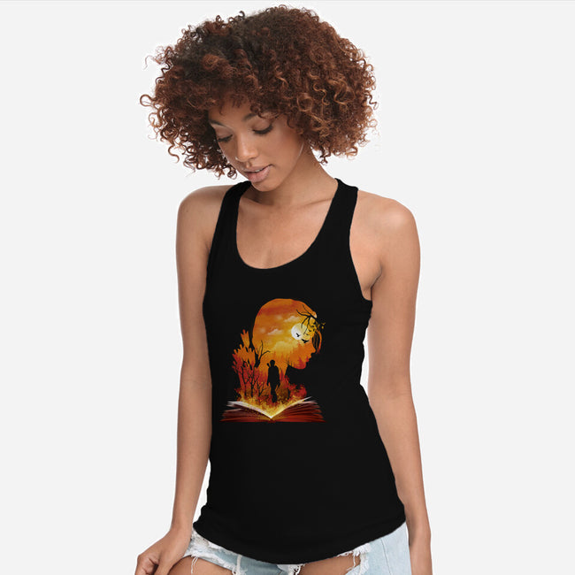 Catching Fire-womens racerback tank-dandingeroz