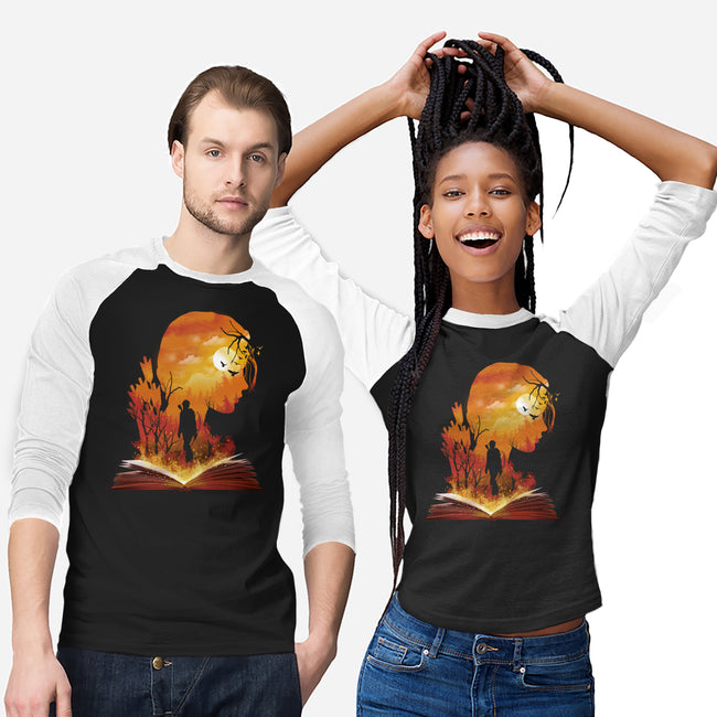 Catching Fire-unisex baseball tee-dandingeroz