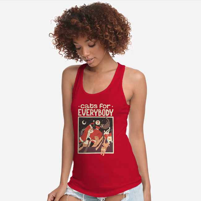 Cats For Everybody-womens racerback tank-tobefonseca