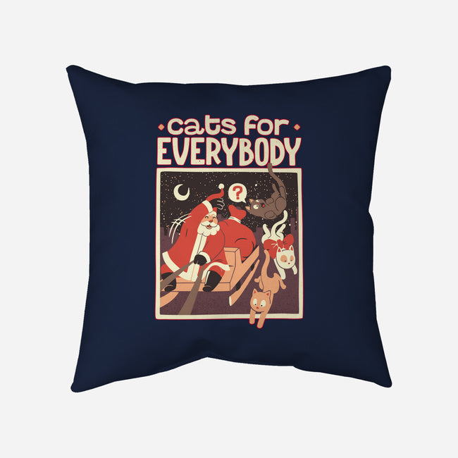 Cats For Everybody-none removable cover w insert throw pillow-tobefonseca