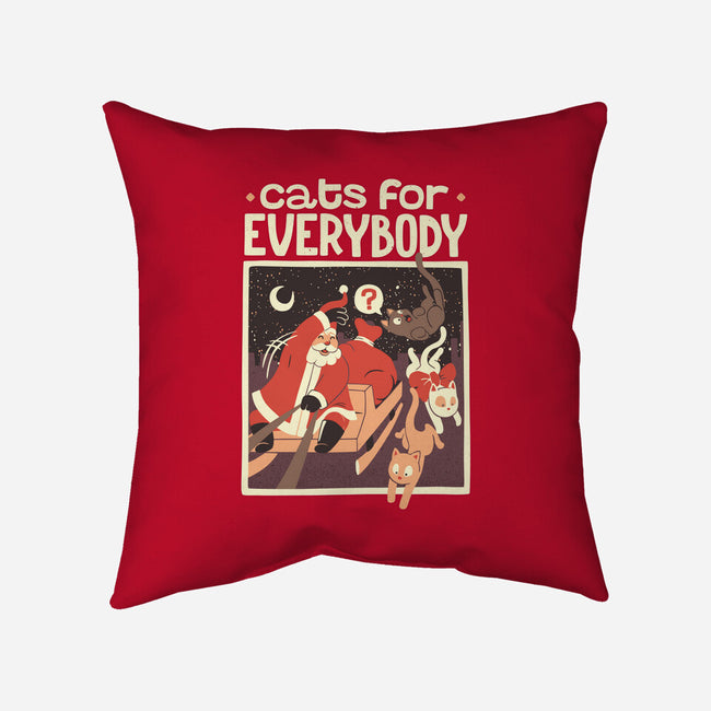 Cats For Everybody-none removable cover w insert throw pillow-tobefonseca