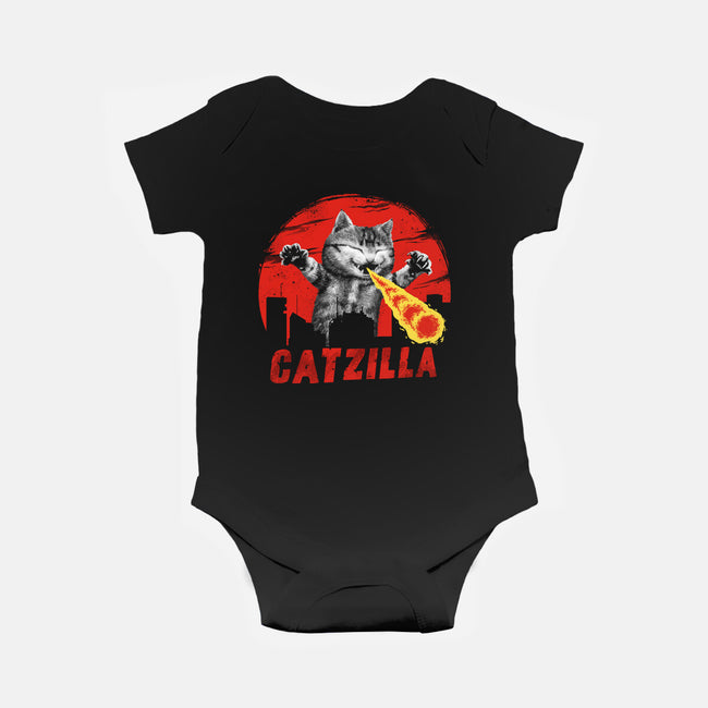 Catzilla-baby basic onesie-vp021