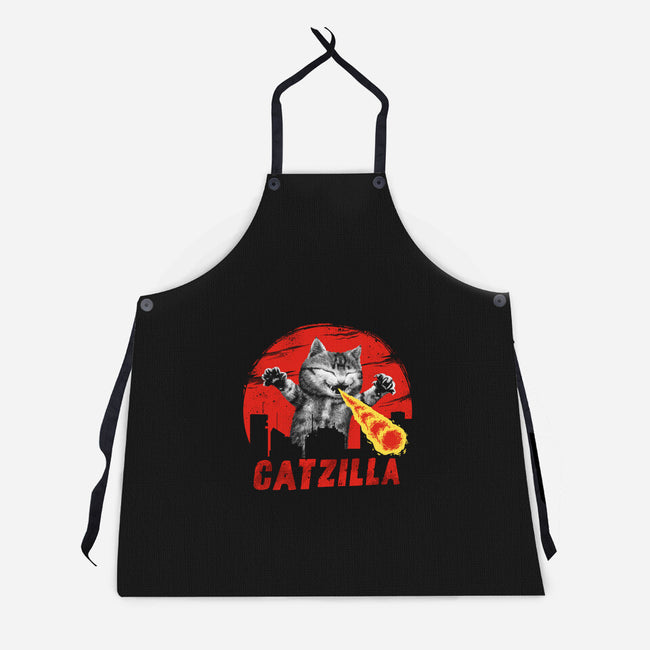 Catzilla-unisex kitchen apron-vp021