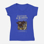 Caverns & Rabbits-womens v-neck tee-Creative Outpouring