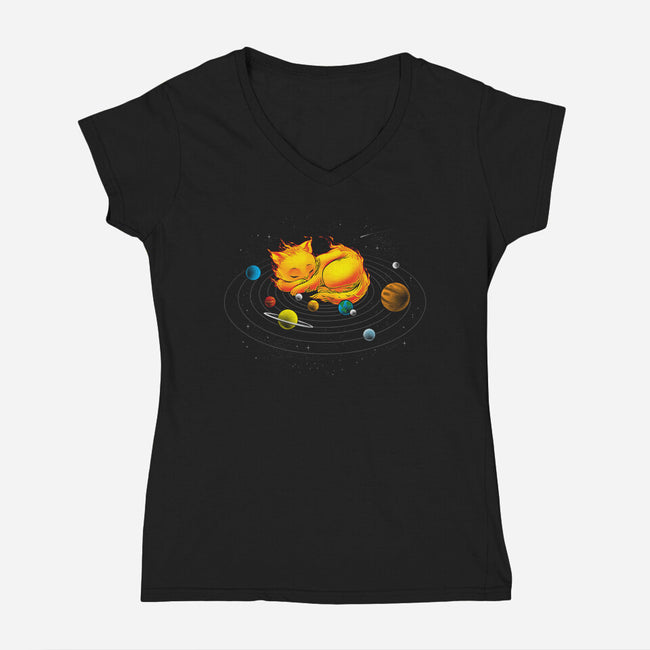 Center of My Universe-womens v-neck tee-tobefonseca