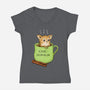 Chaihuahua-womens v-neck tee-SophieCorrigan