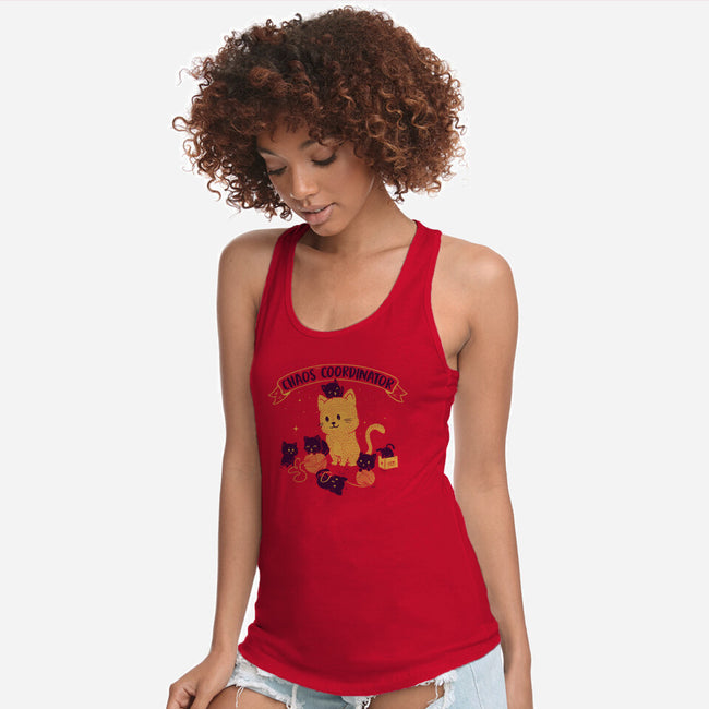 Chaos Coordinator-womens racerback tank-tobefonseca