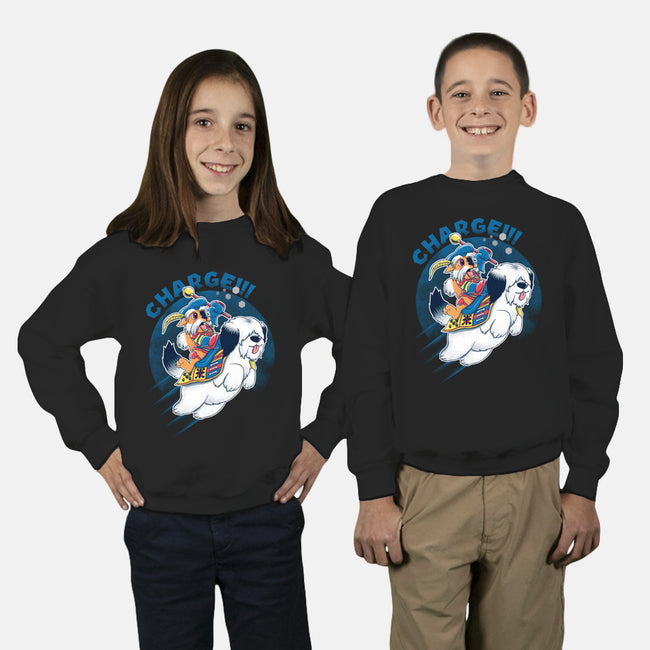 Charge!!!-youth crew neck sweatshirt-Andriu