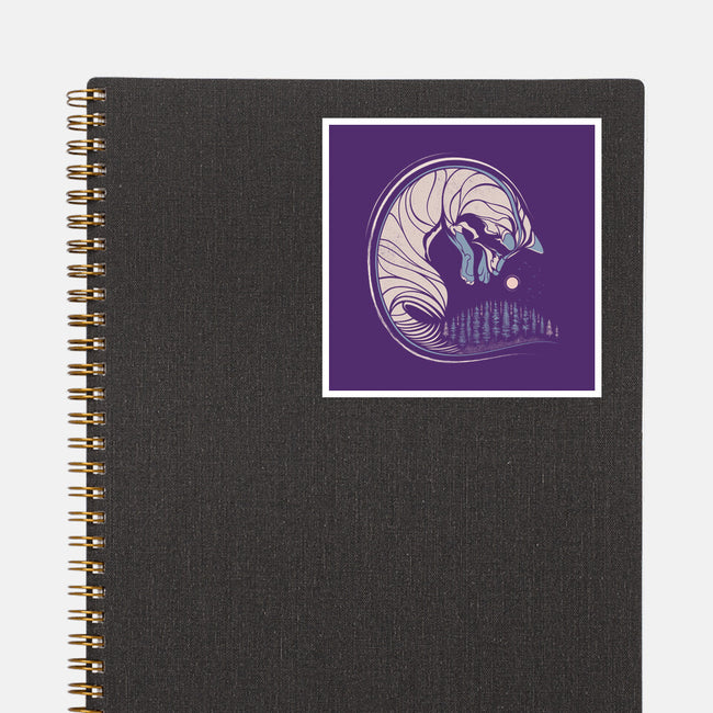 Chasing Its Tail-none glossy sticker-chechevica
