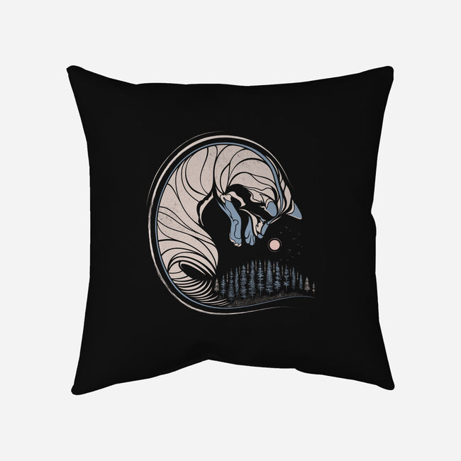 Chasing Its Tail-none removable cover throw pillow-chechevica