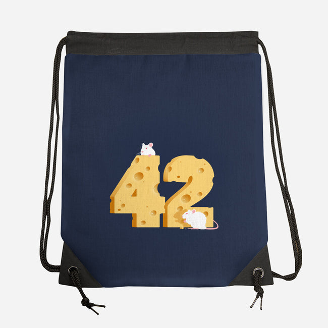 Cheese Is The Answer!-none drawstring bag-drbutler