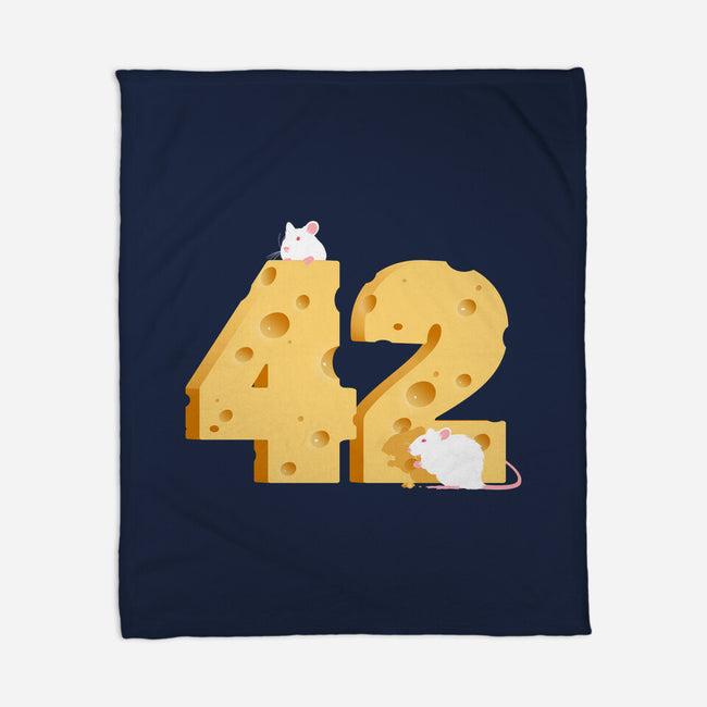 Cheese Is The Answer!-none fleece blanket-drbutler