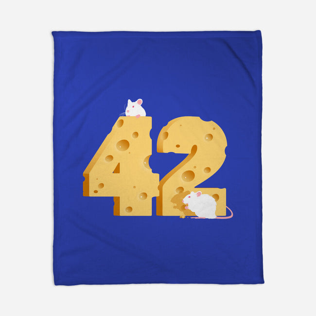 Cheese Is The Answer!-none fleece blanket-drbutler