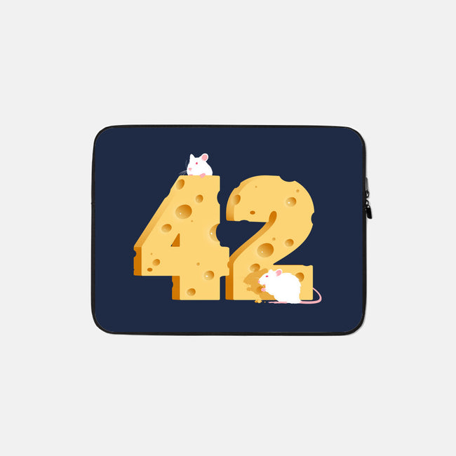 Cheese Is The Answer!-none zippered laptop sleeve-drbutler