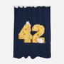 Cheese Is The Answer!-none polyester shower curtain-drbutler