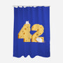 Cheese Is The Answer!-none polyester shower curtain-drbutler