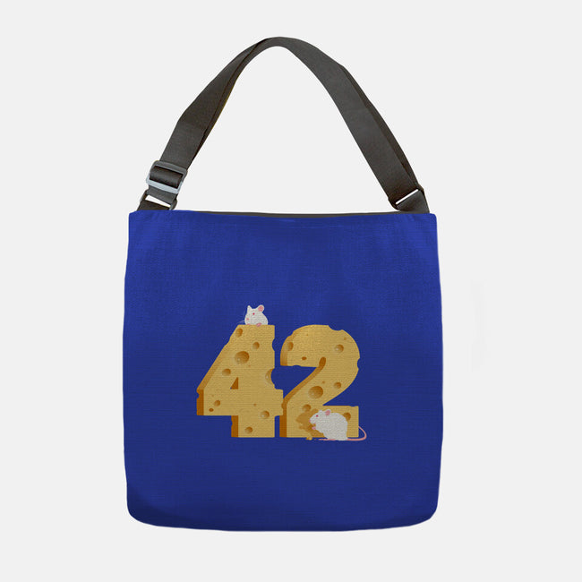 Cheese Is The Answer!-none adjustable tote-drbutler