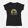 Chef's Knife-womens v-neck tee-Alundrart