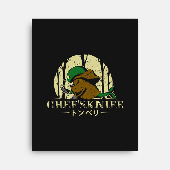 Chef's Knife-none stretched canvas-Alundrart