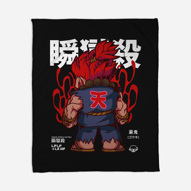 Chibi Akuma-none fleece blanket-mankeeboi