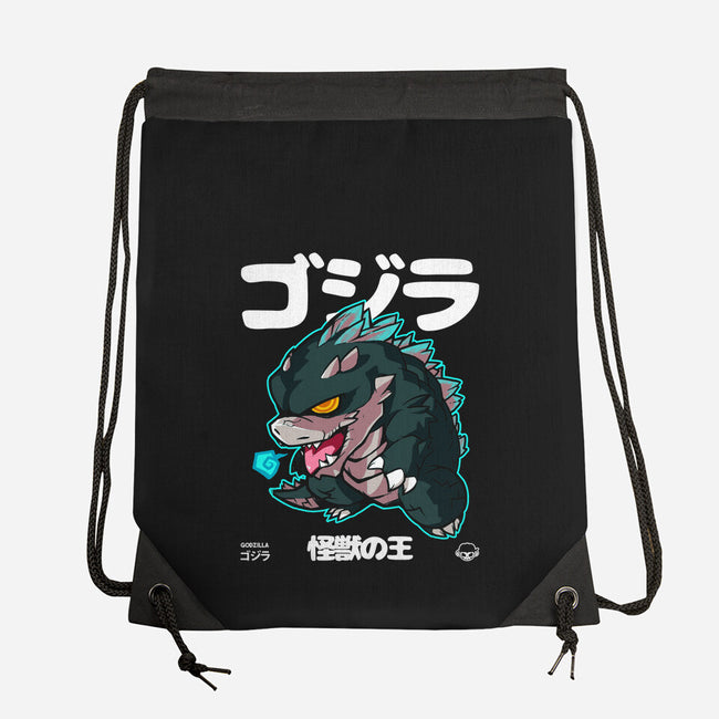 Chibi Kaiju King-none drawstring bag-mankeeboi