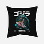 Chibi Kaiju King-none non-removable cover w insert throw pillow-mankeeboi