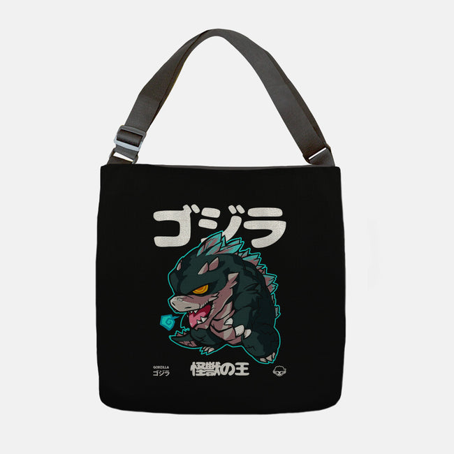 Chibi Kaiju King-none adjustable tote-mankeeboi