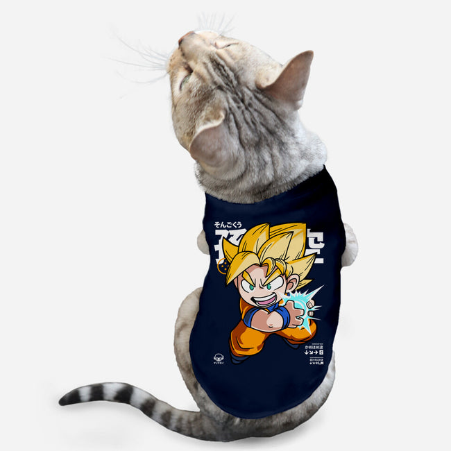 Chibi Kamehameha-cat basic pet tank-mankeeboi