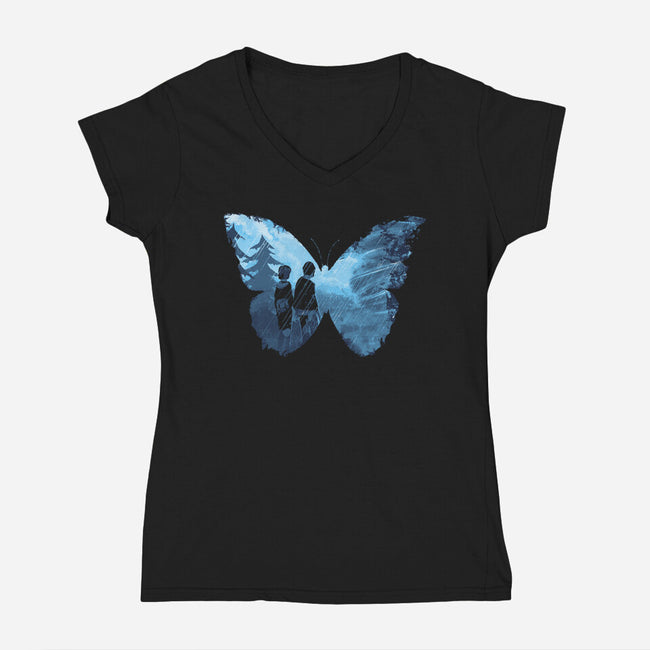 Choice-womens v-neck tee-Crumblin' Cookie