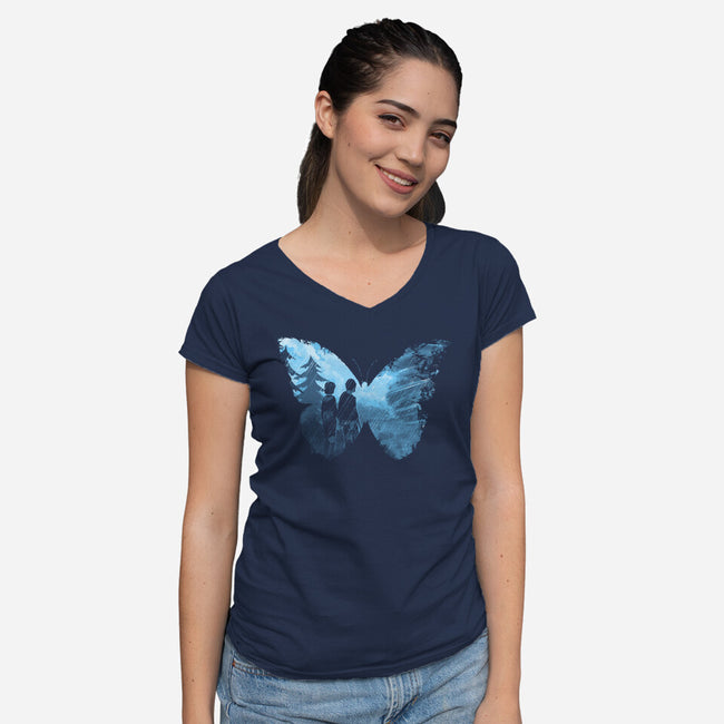 Choice-womens v-neck tee-Crumblin' Cookie