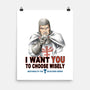 Choose Wisely-none matte poster-saqman