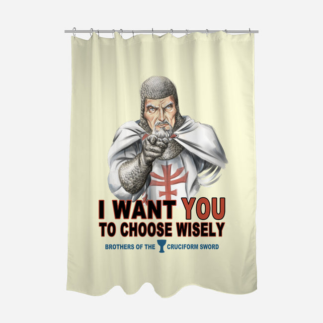 Choose Wisely-none polyester shower curtain-saqman